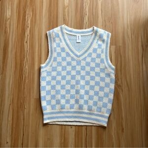 Patterned Sweater Vest